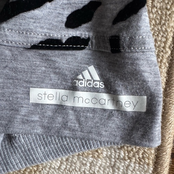 Adidas by Stella McCartney Rare Gray Leopard Print Mesh Racerback Tank Top XS - Picture 7 of 7